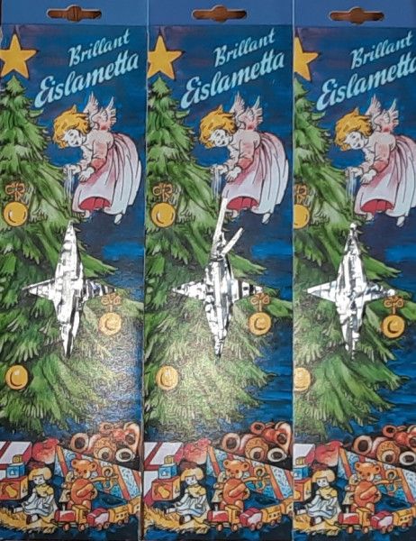 Lametta 3 Stück silber Eislametta