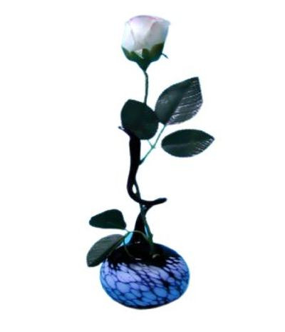 Rosenvase schwarz Durchm.8cm