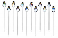 Bowlespießer Pinguine Lauschaer Glasartikel Bowlespießer Pinguine Lauschaer Glasartikel