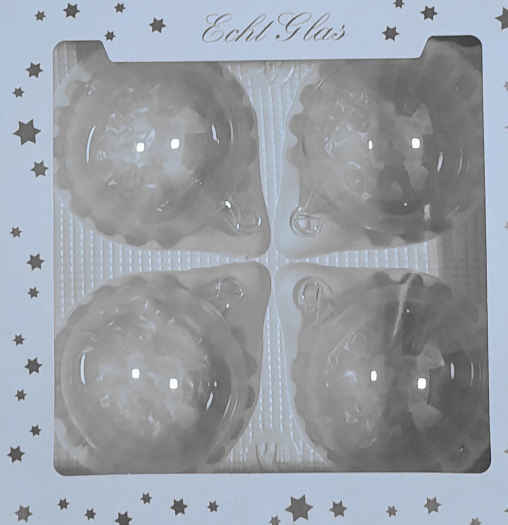 Christbaumkugeln Klarglas mit Glasöse Weihnachten LauschaerGlasartikel