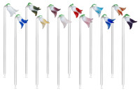 Bowlespieße - Glas Glockenblumen 12 Stück Handarbeit Lauschaer Glasartikel Bowlespieße - Glas Glockenblumen 12 Stück Handarbeit Lauschaer Glasartikel
