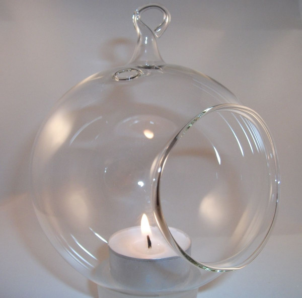 Windlicht Teelicht Kugel für Weihnachtsbaum 10cm
