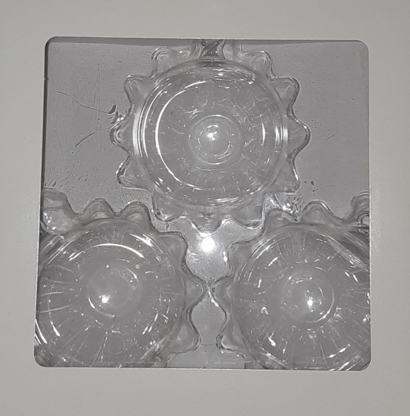 Christbaumschmuck Kugel Klarglas  8cm 3 St. Lauschaer Glasartikel