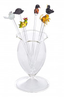 Bowlespießer Glas Tiere M mit Gefäß Lauschaer Glasartikel Bowlespießer Glas Tiere M mit Gefäß Lauschaer Glasartikel